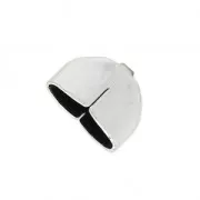 Embudo Eco para lazo 10 mm Chapado Plateado envejecido x1