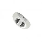 Embudo Eco para lazo 10 mm Chapado Plateado envejecido x1