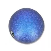 Cuenta nacarada PureCrystal mitad-perforada 5818 10 mm Iridescent Dark Blue Pearl
