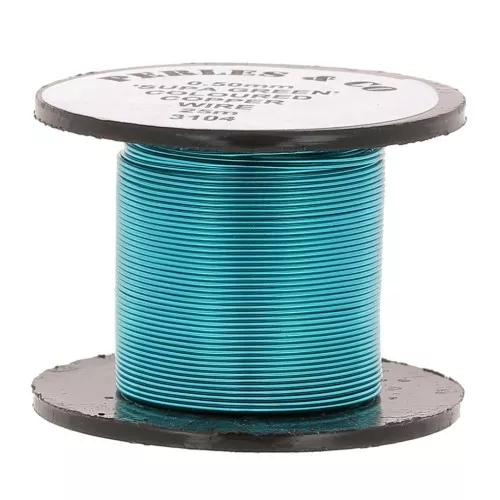 Hilo de cobre 0,50 mm - Azul x25m