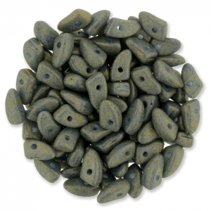 Cuentas de vidrio Prong Beads 1 agujero 3x6 mm Poppy Seed Pacifica x5g