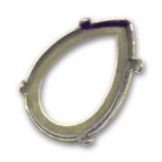 Engaste PureCrystal 4327 pera 30x20 mm bronce