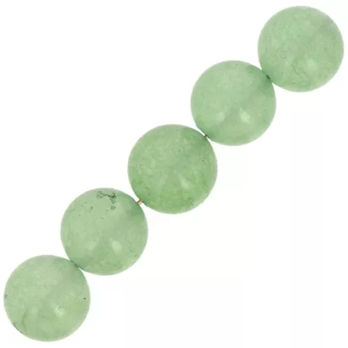 Cuentas de gema redondas de 10 mm - Aventurina x5