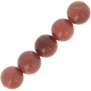 Cuentas Gold Stone 10 mm x5