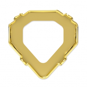 Engaste para Cabuchón PureCrystal 4928 Tilted Chaton 12 mm bruto