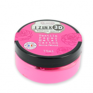 Pintura tejido Aladine pâte 3D Izink  Rose x75ml