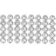 PureCrystal Crystal Aerial Mesh 40401 5 hileras 13 mm Crystal x5cm