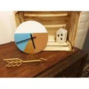 Agujas reloj pared a decorar y personalizar 13 et 10 cm Negro