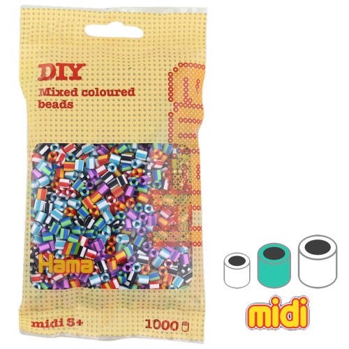 Cuentas Hama Beads MIDI Multicolor (n°90) x1000