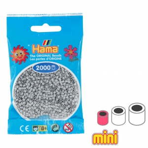 Cuentas HAMA Beads MINI Gris Claro (n°70) x2000