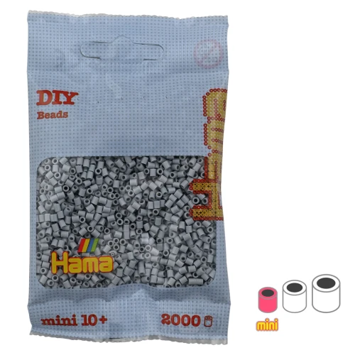 Cuentas HAMA Beads MINI Gris Claro (n°70) x2000