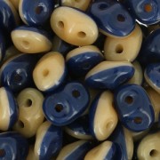 SuperDuo Duet 2,5x5 mm Navy/Ivory  x10g|raw }}