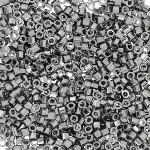 Miyuki Delica 11/0 Hex Cut DBC0021 - Nickel Plated x5g