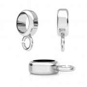 Cuenta pasante enganche dije para cordón 5 mm de Plata 925 x1|raw }}