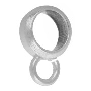 Cierre de pulsador para dije de 6,5 mm para cordón de 5 mm - Plata 925 x1