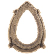 Engaste PureCrystal 4320 pera 18x13 mm color bronce|raw }}