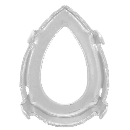 Engaste PureCrystal 4320 pera 18x13 mm plateado