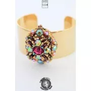 Cuentas de vidrio checa Honeycomb Jewel 6 mm Jet Azuro x20