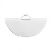 Terminal con forma de media luna 19.5x11mm de Plata 925 x1