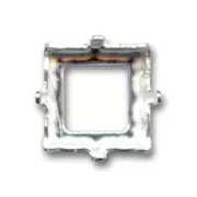 Engaste PureCrystal 4447 cuadrado 10 mm plateado