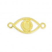 Entrepieza ojo buena suerte 2 anillas a personalizar 20 mmdorado con oro fino x1|raw }}