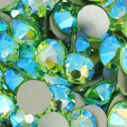 Strass para pegar PureCrystal 6 mm Peridot Shimmer x10