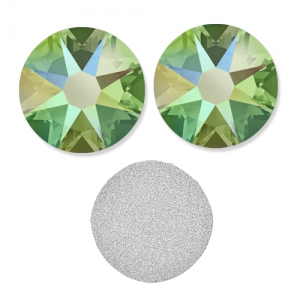 Strass para pegar PureCrystal 2088 3 mm Peridot Shimmer x36