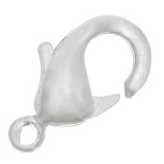 Cierre mosquetón 10 mm Chapado en plata fina x10|raw }}