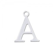 Dije letra A - 9.5 mm de Plata Ley 925 x1|raw }}