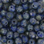 Facetas 4 mm Azul Marino Picasso x50