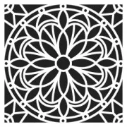 Plantilla decorativa Home deco 30x30 cm Mandalas