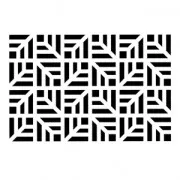 Plantilla decorativa Home deco 10x15 cm Fondo follaje geométrico