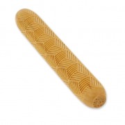 Rodillo para textura de madera para arcilla polimérica  100x15mm diseño cubes 3D