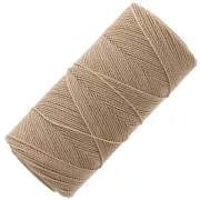 Bobina de hilo encerado Linhasita para micro macramé 1 mm - Tan (382) x168m