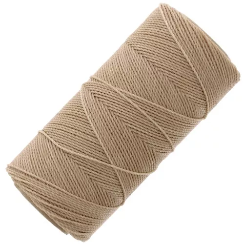 Bobina de hilo encerado Linhasita para micro macramé 1 mm - Tan (382) x168m