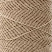 Bobina de hilo encerado Linhasita para micro macramé 1 mm - Tan (382) x168m