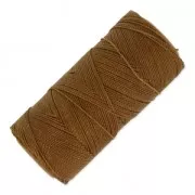 Bobina de hilo encerado Linhasita para micro macramé 1 mm - Oro viejo (604) x168m