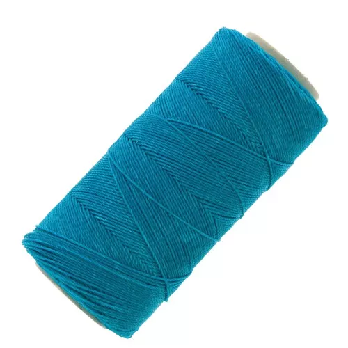 Bobina de hilo encerado Linhasita para micro macramé 1 mm - Turquesa oscuro (707) x168m