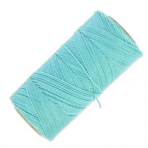 Bobina de hilo encerado Linhasita para micro macramé 1 mm - Baby Blue (398) x168m