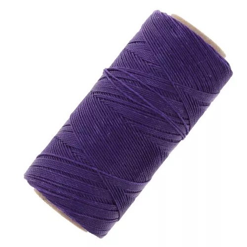 Bobina de hilo encerado Linhasita para micro macramé 1 mm - Morado (332) x168m