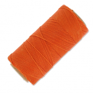 Bobina de hilo encerado Linhasita para micro macramé 1 mm - Naranja (387) x168m