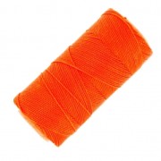 Bobina de hilo encerado Linhasita para micro macramé 1 mm - Naranja fluorescente (393) x168m|raw }}