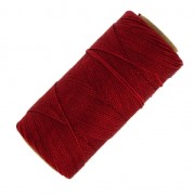 Bobina de hilo encerado Linhasita para micro macramé 1 mm - Rojo oscuro (44) x168m