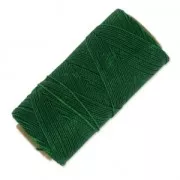 Bobina de hilo encerado Linhasita para micro macramé 1 mm - Verde oscuro (87) x168m