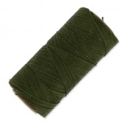 Bobina de hilo encerado Linhasita para micro macramé 1 mm - Verde Oliva (88) x168m|raw }}