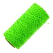 Bobina de hilo encerado Linhasita para micro macramé 1 mm - Verde Fluo (329) x168m