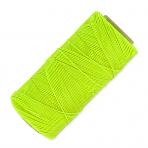 Bobina de hilo encerado Linhasita para micro macramé 1 mm - Amarillo Fluo (326) x168m