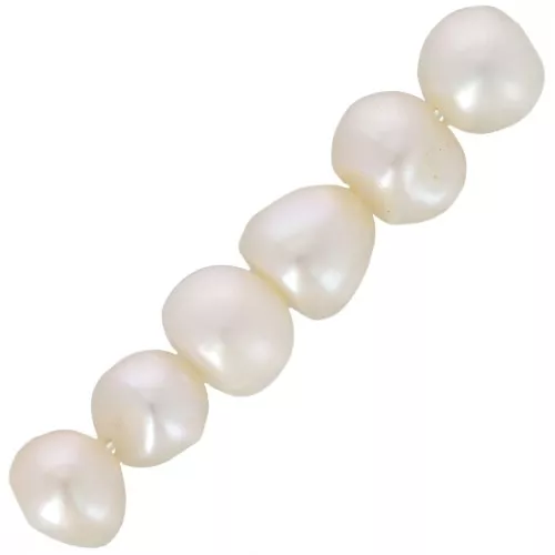 Redondas planas 6x4 mm blanco x20