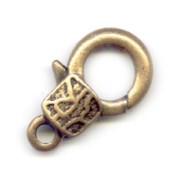 Cierre mosquetón 23 mm bronce