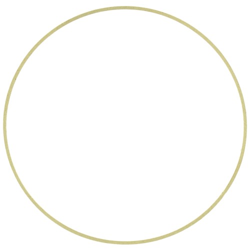 Anilla para montaje y tejido redondo 60 mm de latón bruto